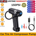 Cordless Digital Car Tyre Inflator – USB Rechargeable Portable Air Compressor with Pressure Gauge (UK Version)