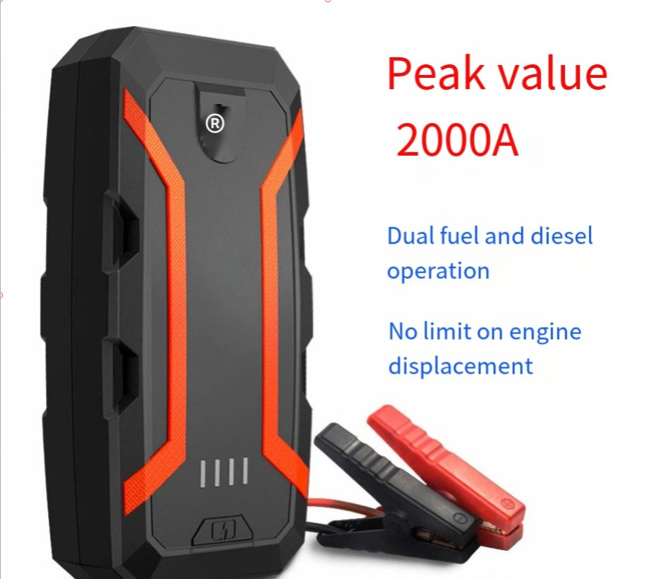 Portable Car Jump Starter – High Power Car Battery Booster with USB Charging & LED Emergency Light