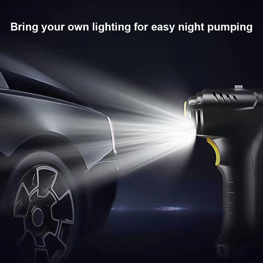 Cordless Digital Car Tyre Inflator – USB Rechargeable Portable Air Compressor with Pressure Gauge (UK Version)