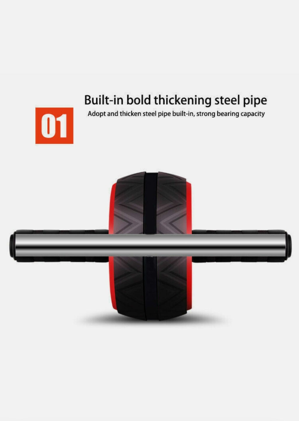 Pro Abs Roller Exercise Wheel – Abdominal Core Strength Trainer & Muscle Workout Cruncher for Home Fitness